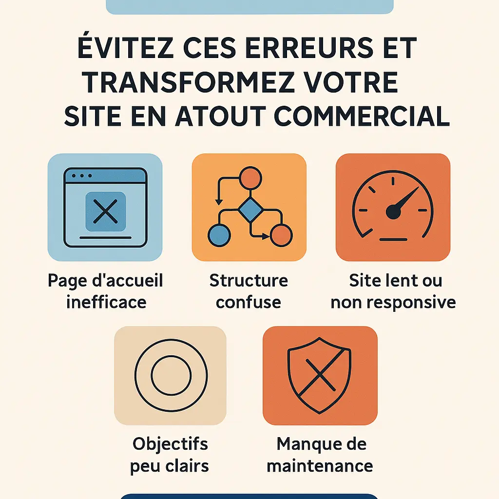 Résumé des erreurs clés à éviter lors de la création d’un site pour PME