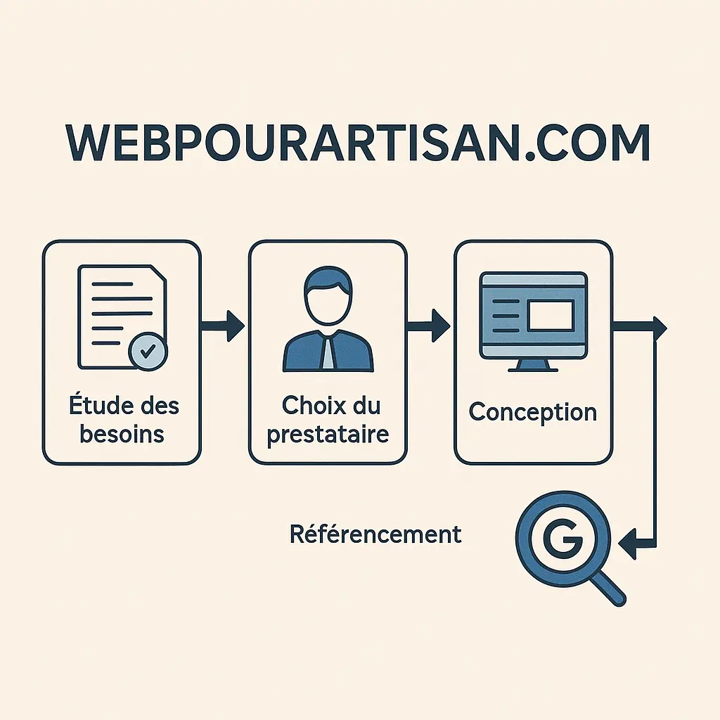 Étapes pour créer un site vitrine professionnel pour artisan du bâtiment