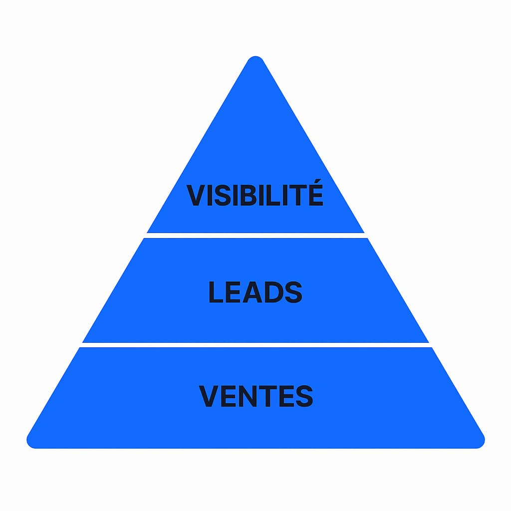  Schéma des objectifs d’une stratégie digitale pour PME